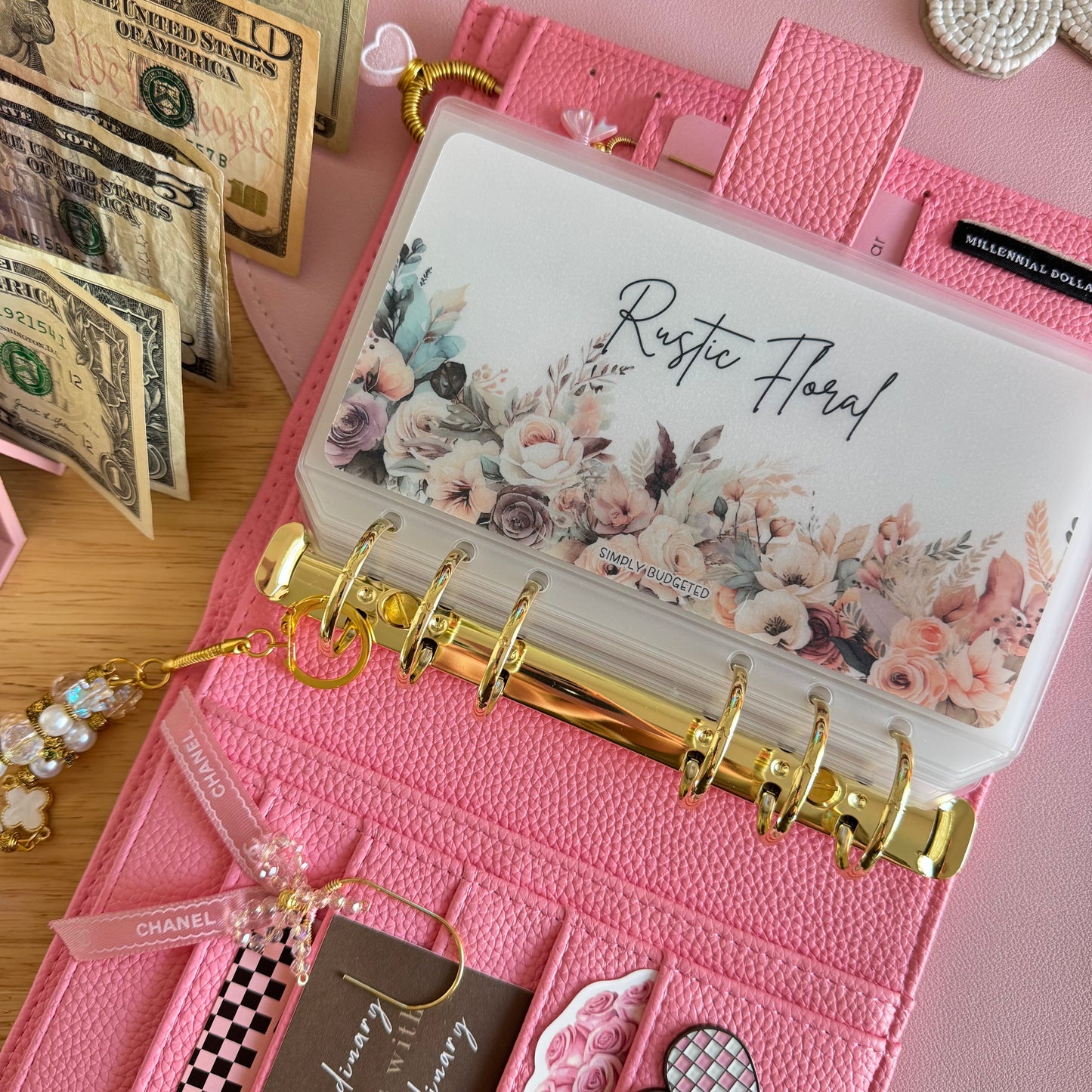 Rustic Floral Cash Inserts