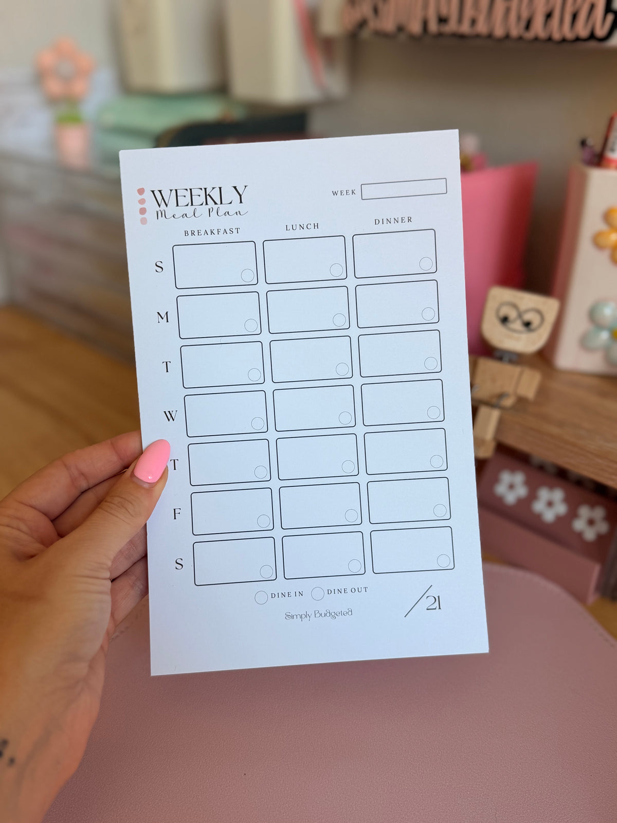 Meal Plan Notepad