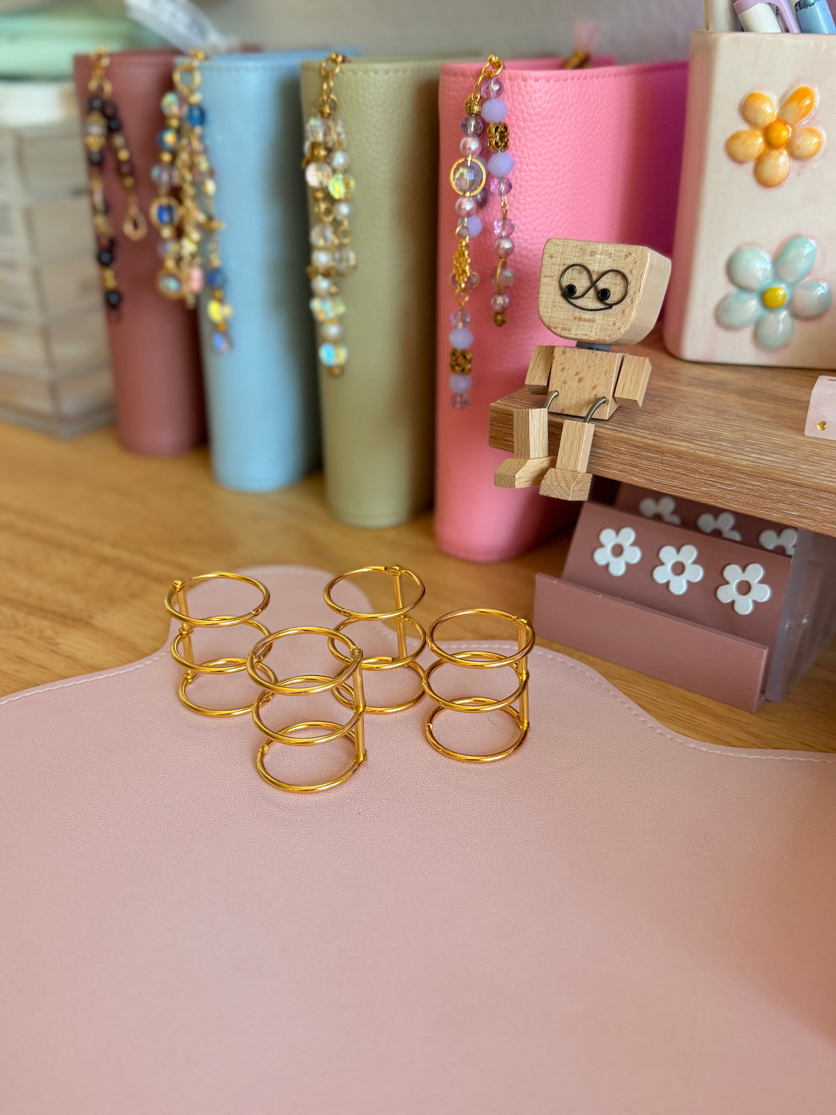 Gold 30MM Rings (2 Pack)