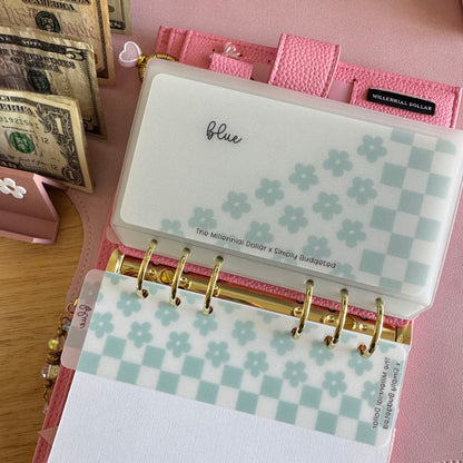 2.0 Floral Checkered A6 Binder Cash Inserts | The Millennial Dollar X Simply Budgeted Collab