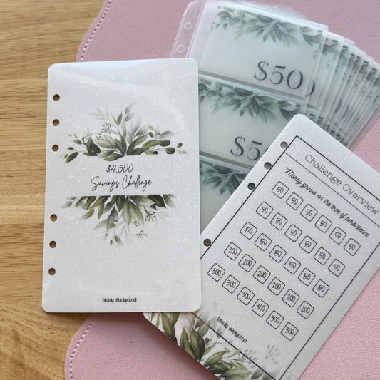 4.5K Eucalyptus A6 Savings Challenge Book