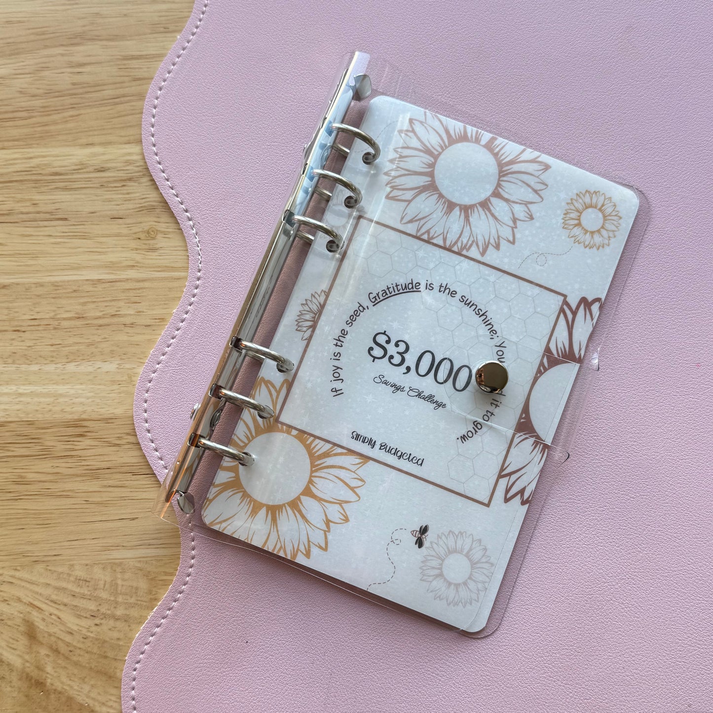3K Sunflower A6 Savings Challenge Book