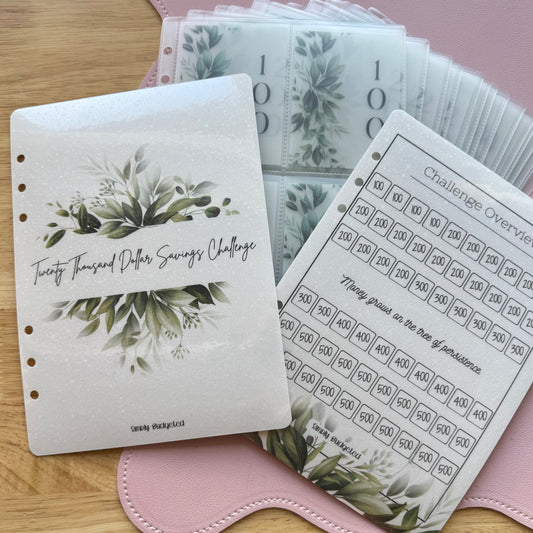 20k Eucalyptus A5 Savings Challenge Book