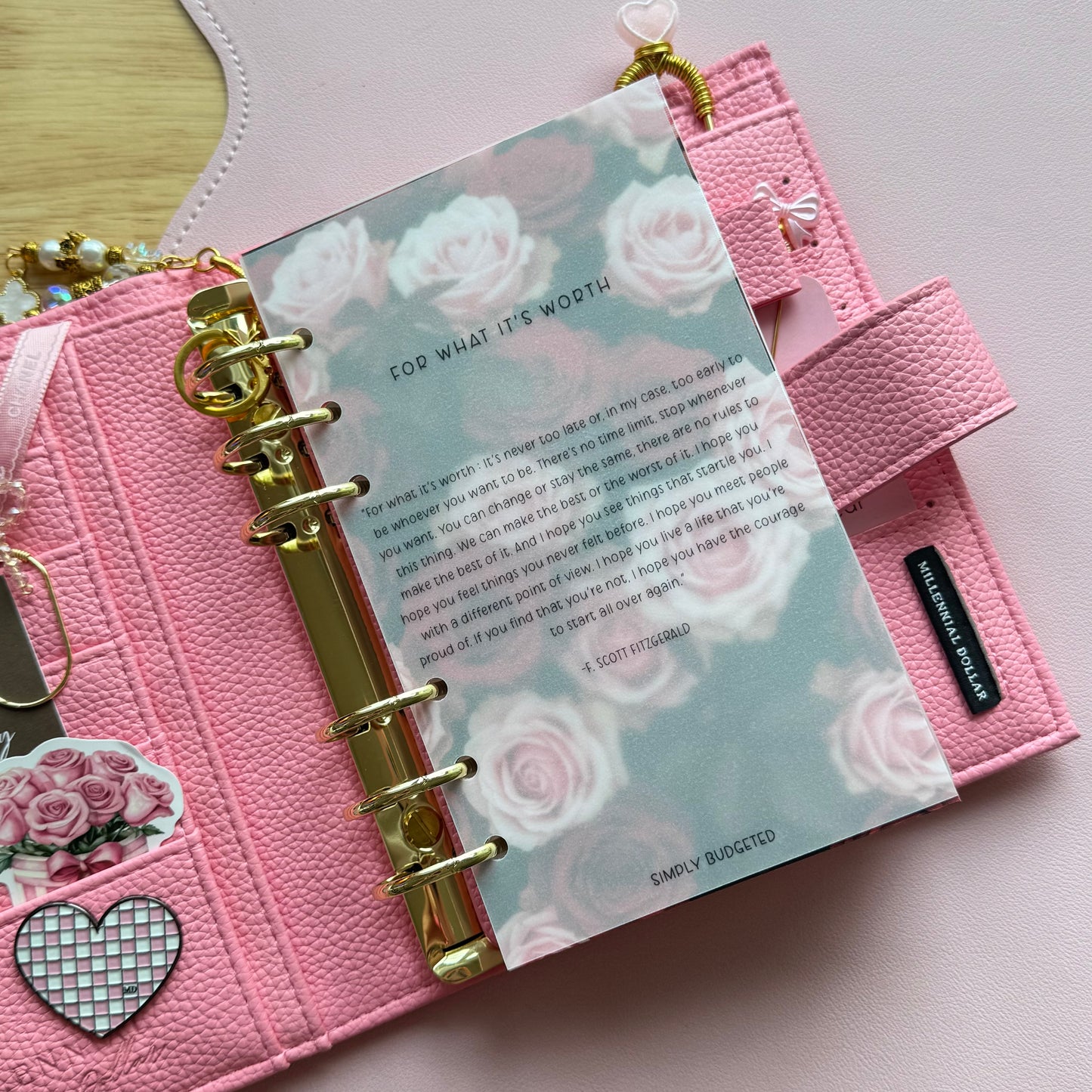 Valentines Inspired Vellum Dashboards - A6