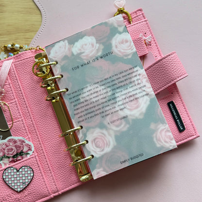 Valentines Inspired Vellum Dashboards - A6