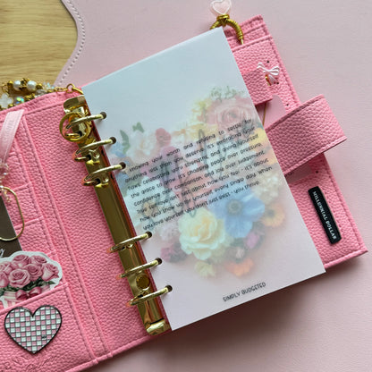 Valentines Inspired Vellum Dashboards - A6