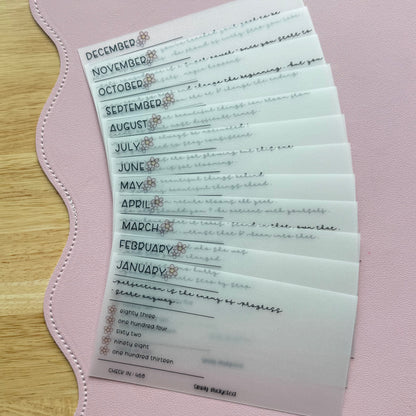 5K Inspiration Monthly Savings Challenge Insert Set — 2026 Edition