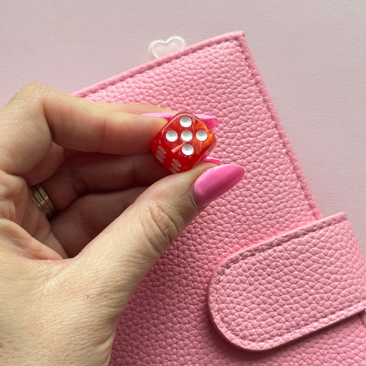 16mm Red Marble Dice