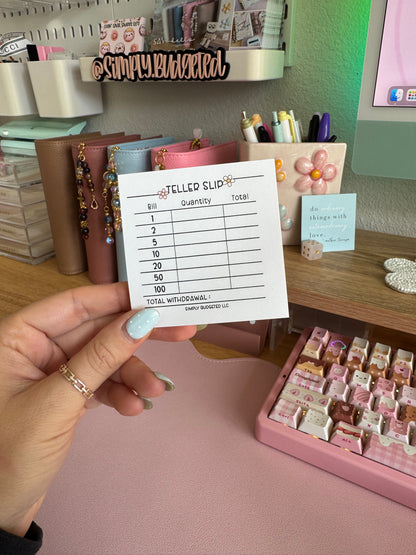 50 pg. Teller Slip Notepad