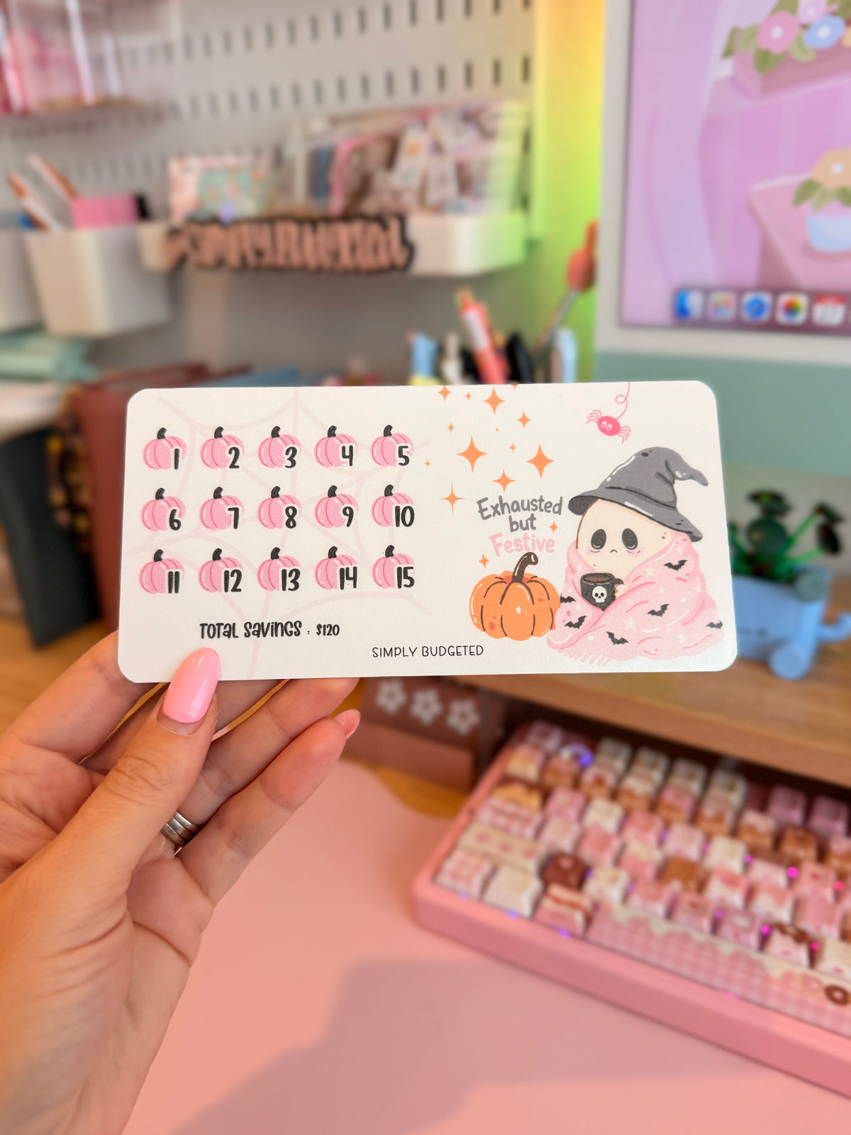 Exhausted but Festive Savings Challenge